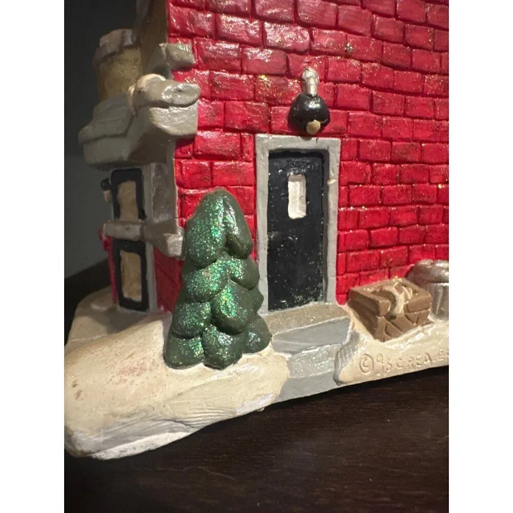 RARE California Creations Ceramic Christmas‎ Village “Flos Drive-In”